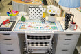 Load image into Gallery viewer, Teaching Is My Happy Place Blue Gingham Desk Mat | 90s Teacher
