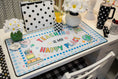 Load image into Gallery viewer, Teaching Is My Happy Place Blue Gingham Desk Mat | 90s Teacher