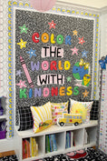 Load image into Gallery viewer, Color the World with Kindness Bright Rainbow Classroom Headline | School Days