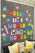 Load image into Gallery viewer, school days bright rainbow bulletin board set