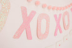 XOXO Glitter Banner Set