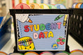 Load image into Gallery viewer, Printable Bright Rainbow Student Data Folder Labels | School Days