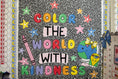 Load image into Gallery viewer, Color the World with Kindness Bright Rainbow Classroom Headline | School Days