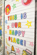 Load image into Gallery viewer, This Is Our Happy Place Bright Rainbow Classroom Door Decor | School Days