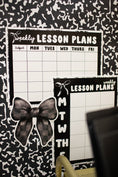Load image into Gallery viewer, Printable Black and White Editable Lesson Plans Templates | Books and Bows