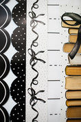 Load image into Gallery viewer, Drama Queen Black Bows and Dots Bulletin Board Border | Books and Bows