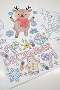 Load image into Gallery viewer, Free Printable December Coloring Pages Pack 2