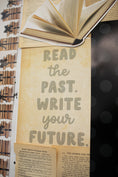 Load image into Gallery viewer, Printable Black and White Book Pages Bulletin Board Cutouts | Books and Bows