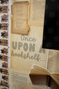 Load image into Gallery viewer, Printable Black and White Book Pages Bulletin Board Cutouts | Books and Bows