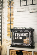 Load image into Gallery viewer, Printable Black and White Student Data Folder Labels | Books and Bows