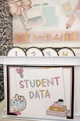 Load image into Gallery viewer, Printable Boho Pastel Student Data Folder Labels | Pastel Pages