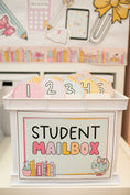 Load image into Gallery viewer, Printable Boho Pastel Student Mailbox File System | Pastel Pages