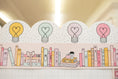 Load image into Gallery viewer, Bookworm Pastel Books Bulletin Board Border | Pastel Pages