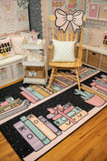 Load image into Gallery viewer, Bookshelf with Dots Classroom Rug by Schoolgirl Style