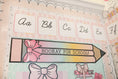 Load image into Gallery viewer, Boho Pastel Hooray For School Pencil Statement Piece | Pastel Pages