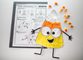 Load image into Gallery viewer, Printable Candy Corn Mosaic Craft