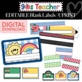 Load image into Gallery viewer, Printable Retro Editable Blank Labels | 90s Teacher