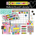 Load image into Gallery viewer, Bright Rainbow Calendar Bulletin Board | School Days