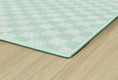 Load image into Gallery viewer, Mint Checkerboard Rug Classroom Rug by schoolgirl style