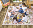 Load image into Gallery viewer, Retro Floral Classroom Rug by Schoolgirl Style