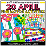 Spring Fine Motor April Activities | Spring and April Morning Work Tubs