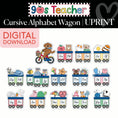Load image into Gallery viewer, Printable Retro Cursive Alphabet Wagon | 90s Teacher