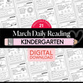Load image into Gallery viewer, Printable Kindergarten March Daily Reading