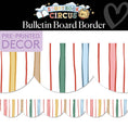 Load image into Gallery viewer, Ringmaster Ribbons Vintage Bulletin Board Border | Storybook Circus