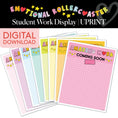 Load image into Gallery viewer, Printable Rainbow Pastel Student Work Display | Emotional Rollercoaster