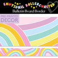 Load image into Gallery viewer, Rainbow Rollercoaster Rainbow Pastel Bulletin Board Border | Emotional Rollercoaster