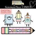 Load image into Gallery viewer, Printable Stay Sharp Pencil Statement Piece | A Year In Pastel