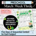 Load image into Gallery viewer, Printable Preschool March Week 3 Resources