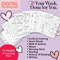 Load image into Gallery viewer, Printable Second Grade February Week 1 Resources