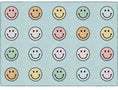 Load image into Gallery viewer, Pastel Rainbow Smileys Sit Spots Classroom Rug by Schoolgirl Style