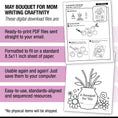 Load image into Gallery viewer, Printable May A Bouquet For Mom Writing Craftivity