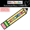 Load image into Gallery viewer, Printable Retro Stay Sharp Pencil Statement Piece | 90s Teacher