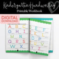 Load image into Gallery viewer, Printable Kindergarten Handwriting Printable Workbook