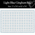 Load image into Gallery viewer, Light Blue Gingham Classroom Rug by Schoolgirl Style
