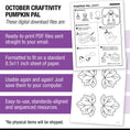 Load image into Gallery viewer, Printable Pumpkin Pal Craft