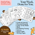 Load image into Gallery viewer, Printable Preschool November Week 1 Resources