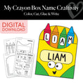 Load image into Gallery viewer, My Crayon Box Name Craftivity
