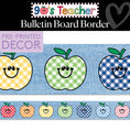Load image into Gallery viewer, Straight Jean Apple Retro Bulletin Board Border | 90s Teacher