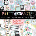 Load image into Gallery viewer, Pretty in Pastel Full Printable Classroom Decor Bundle