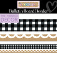 Load image into Gallery viewer, Signature Gingham Bulletin Board Border | Banner Bar