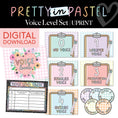 Load image into Gallery viewer, Printable Pastel Voice Level Chart | Pretty in Pastel