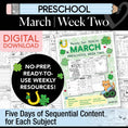 Load image into Gallery viewer, Printable Preschool March Week 2 Resources