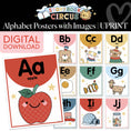 Load image into Gallery viewer, Printable Vintage Alphabet Posters with Images | Storybook Circus