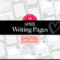 Load image into Gallery viewer, Printable April Writing Pages