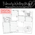 Load image into Gallery viewer, February writing pages for writing centers