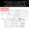 Load image into Gallery viewer, Kindergarten January No Prep Printables & Activities